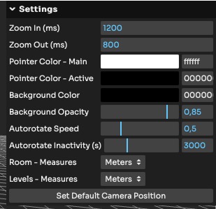 3D View settings panel with all configurable options