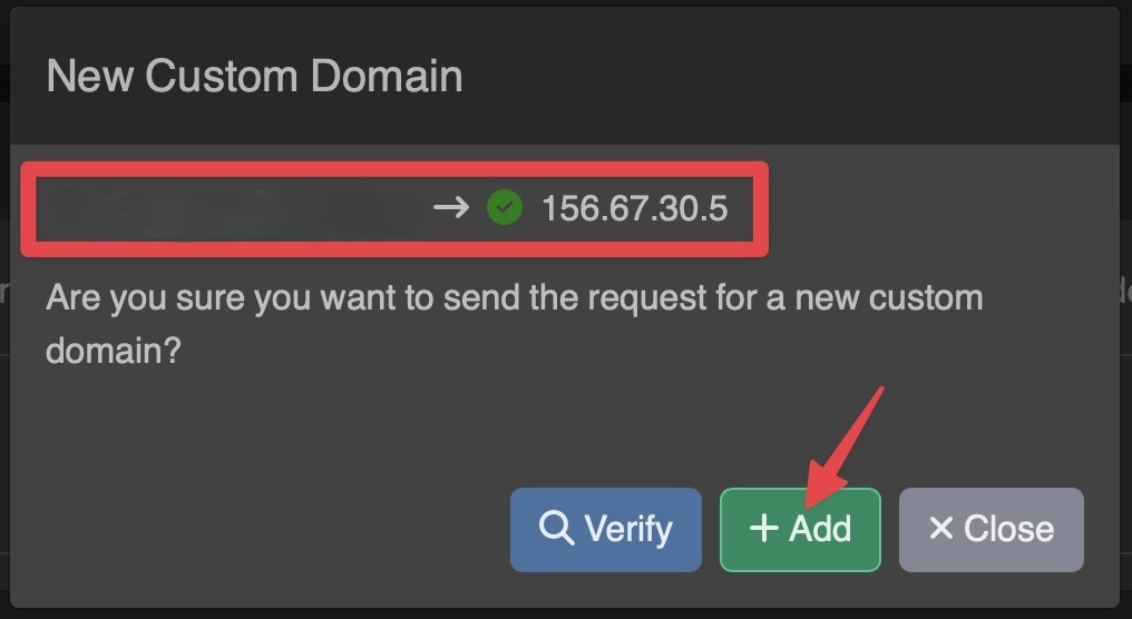 Custom domain request pending approval