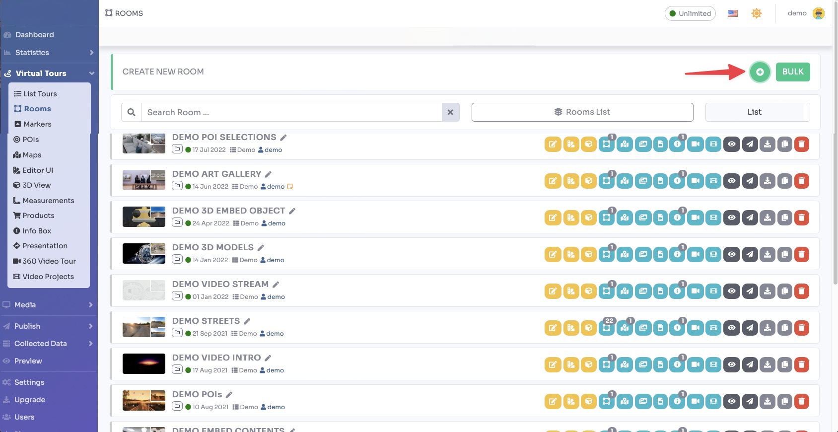 Create Virtual Tour screenshot