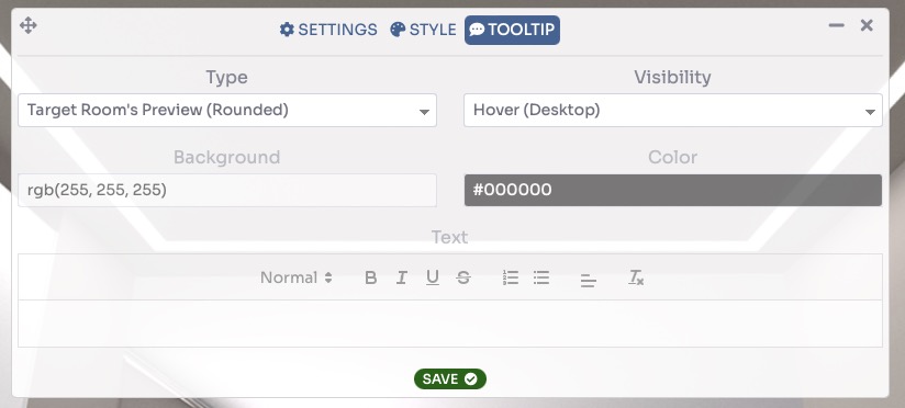 Marker edit popup - tooltip tab
