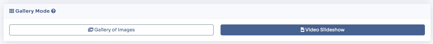 Gallery Mode selection