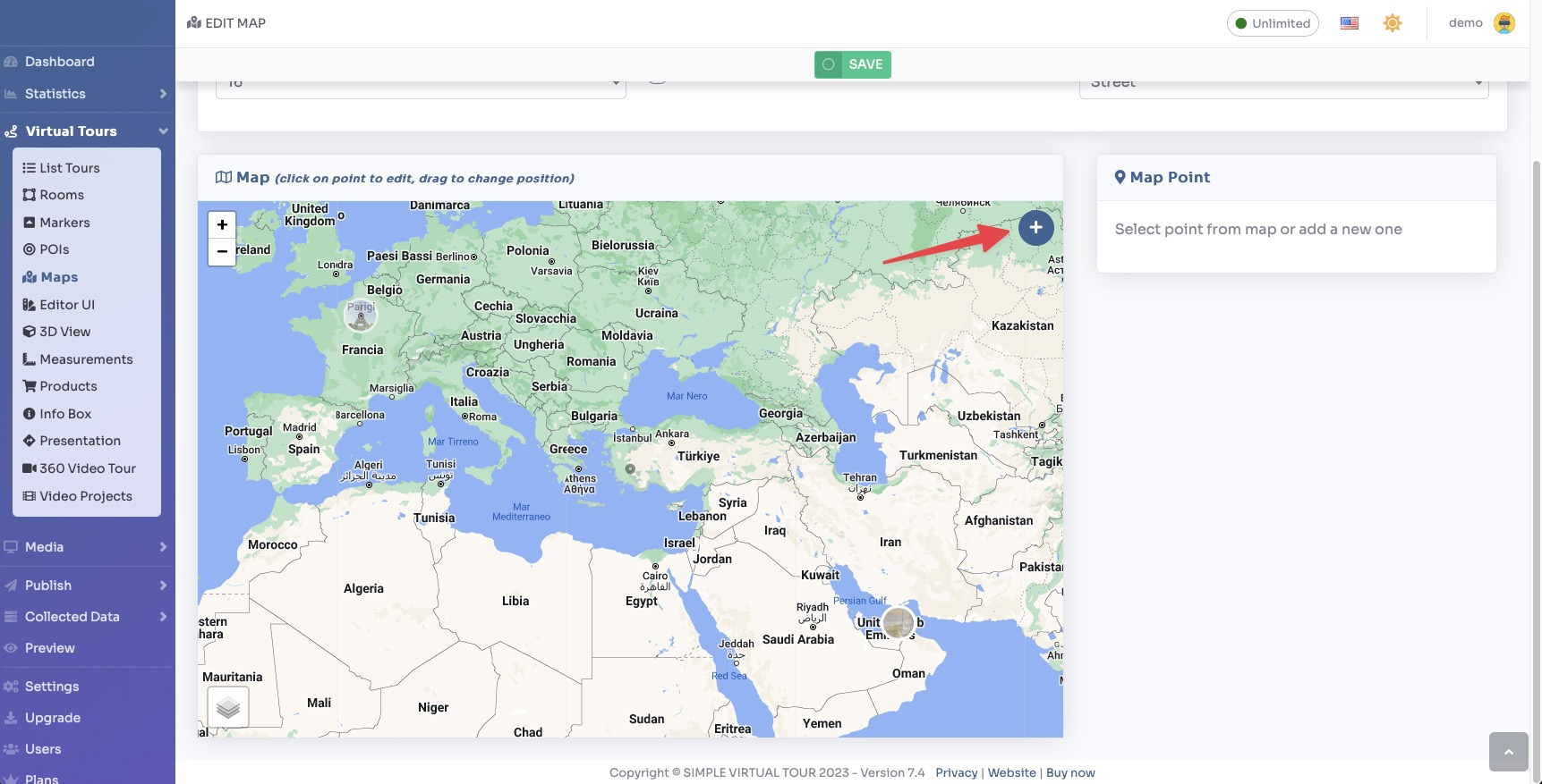 All rooms placed on the map