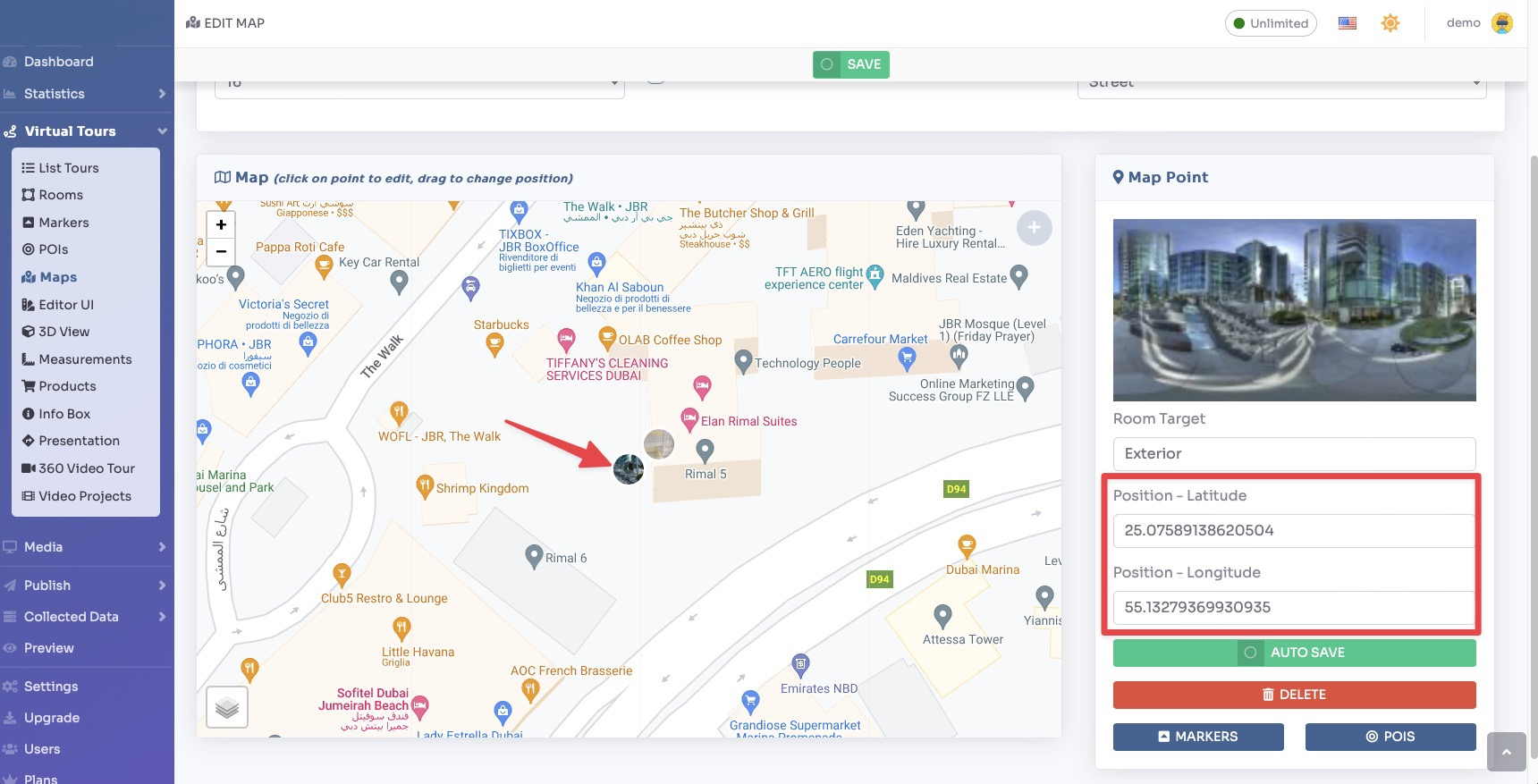 Google Maps - copy embed code