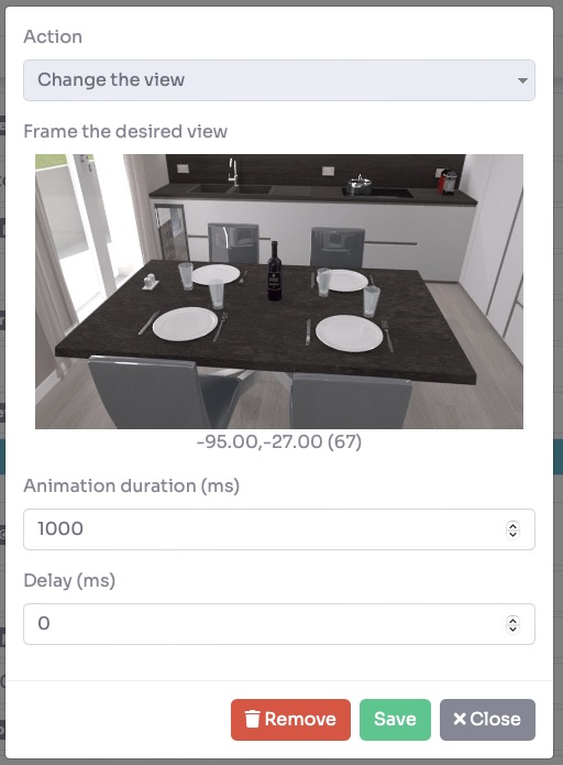 Manual Presentation - Narrate text action settings