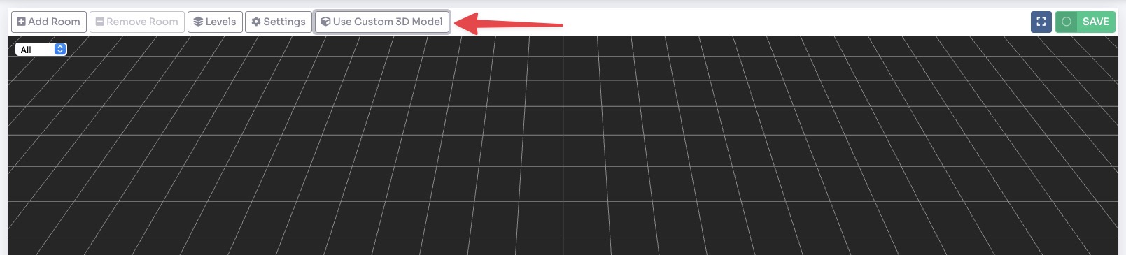 3D View - Use Custom 3D Model button